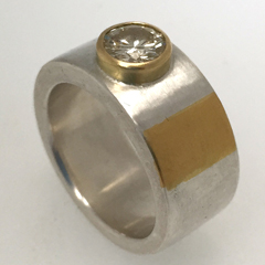 Bespoke Understatement Diamond Ring by Vicky Forrester